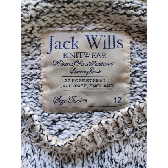 Jack Wills Womens Knitwear Crew Neck Long Sleeve Pullover Sweater Gray Size 12 - Picture 2 of 4